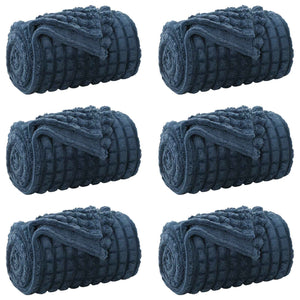 Coperte da Pile 6 pcs Blu navy 240 x 220 cm Panno 42016959