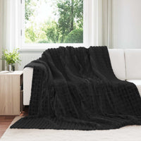 Coperte da Pile 6 pcs Nero 270 x 240 cm Panno 42016964