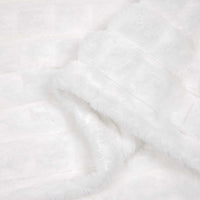 Coperte da Pile 6 pcs Bianco 150 x 130 cm Panno 42016965