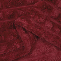 Coperte da Pile 6 pcs Rosso Bordeaux 150 x 130 cm Panno 42016969