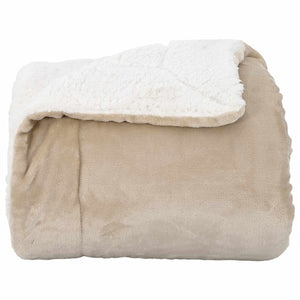 Coperta Beige 150 x 200 cm Panno 42016974