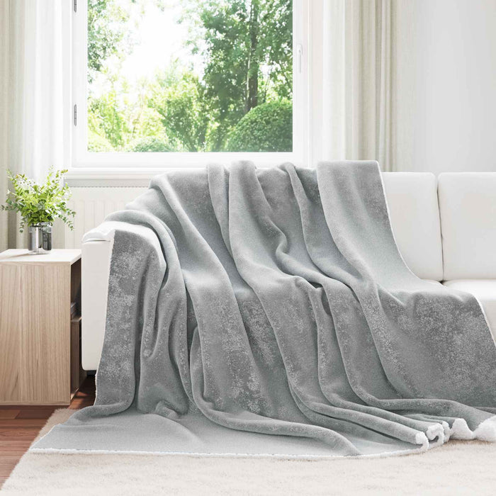 Coperta Grigio 240 x 270 cm Panno 42016988