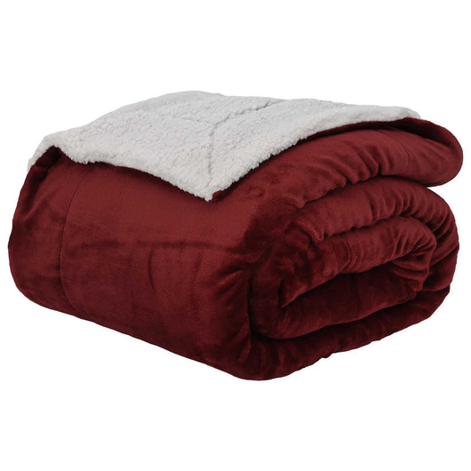 Coperta Rosso Bordeaux 240 x 270 cm Panno 42017004