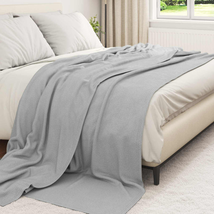 Coperte da Pile 6 pcs Grigio 270 x 240 cm Panno 42017060