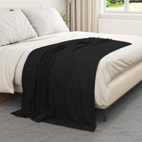 Coperte da Pile 6 pcs Nero 170 x 130 cm Panno 42017065