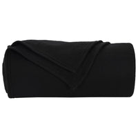 Coperte da Pile 6 pcs Nero 170 x 130 cm Panno 42017065