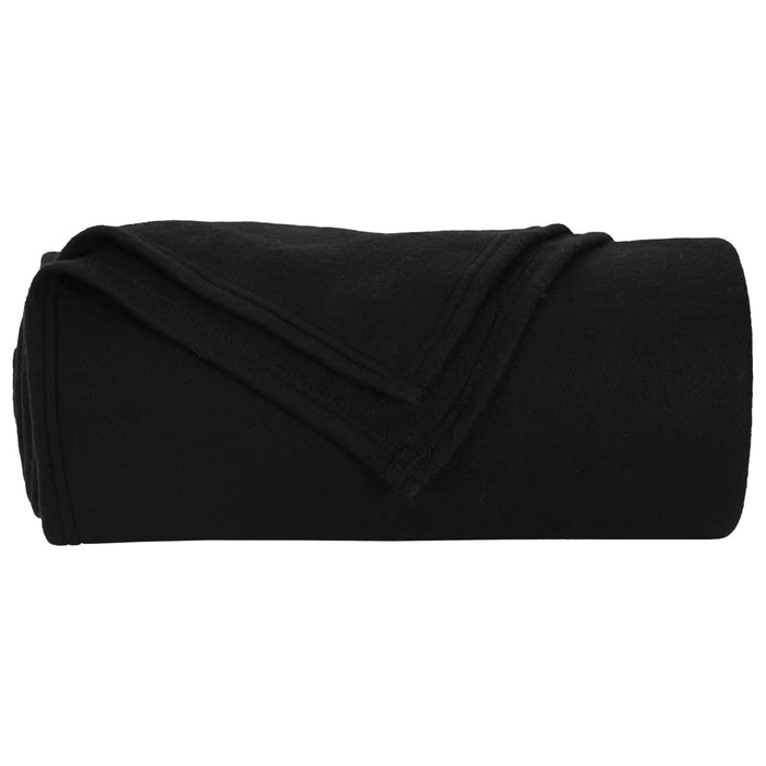 Coperte da Pile 6 pcs Nero 170 x 130 cm Panno 42017065