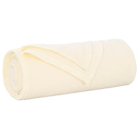 Coperte da Pile 6 pcs Crema 170 x 130 cm Panno 42017073