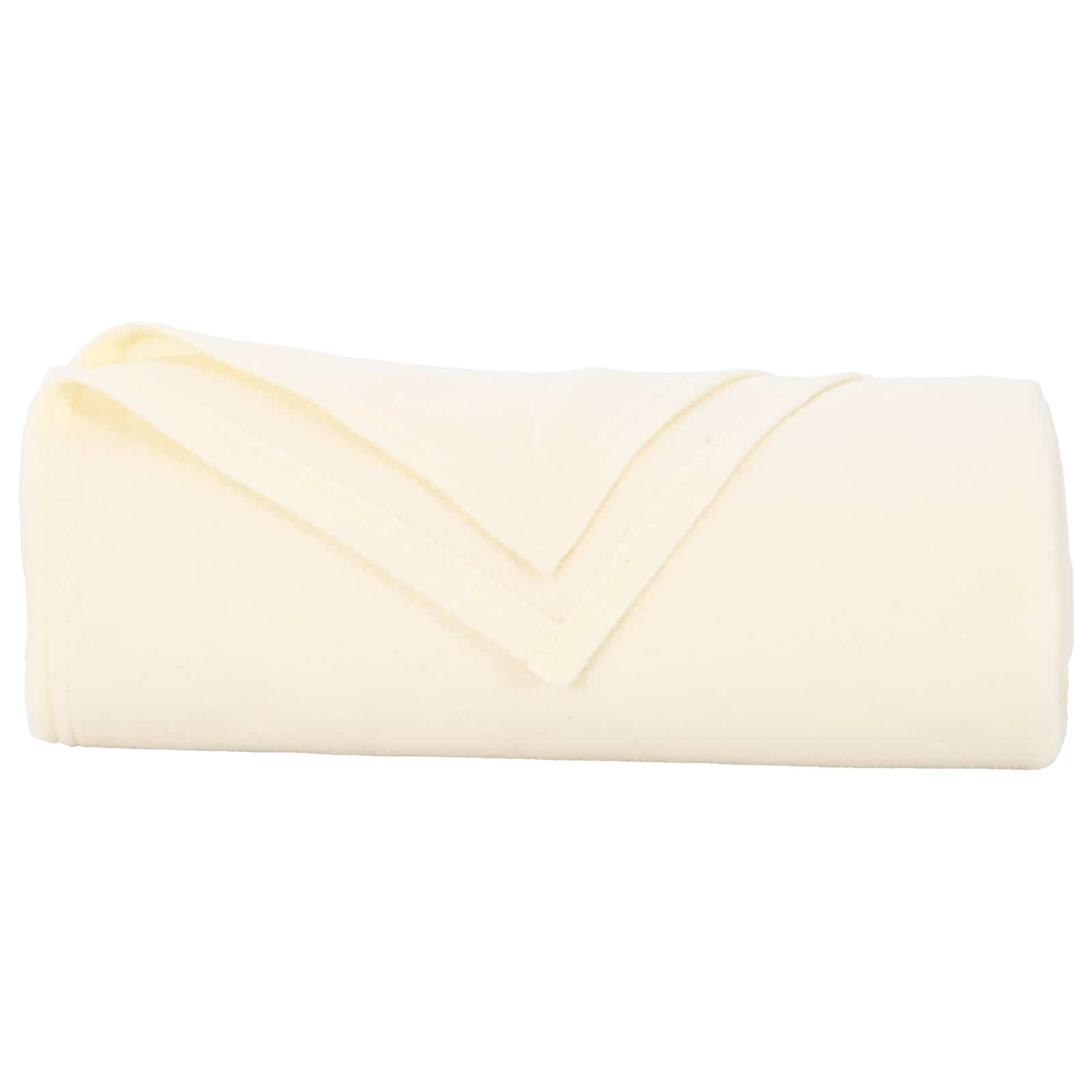 Coperte da Pile 6 pcs Crema 170 x 130 cm Panno 42017073