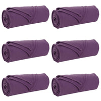 Coperte da Pile 6 pcs Viola 170 x 130 cm Panno 42017077