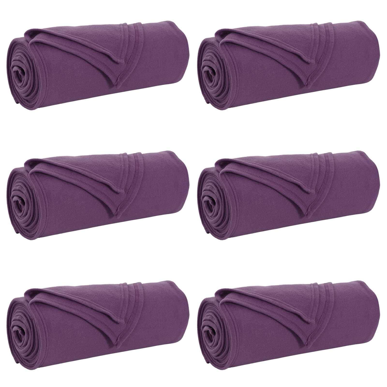 Coperte da Pile 6 pcs Viola 200 x 150 cm Panno 42017078