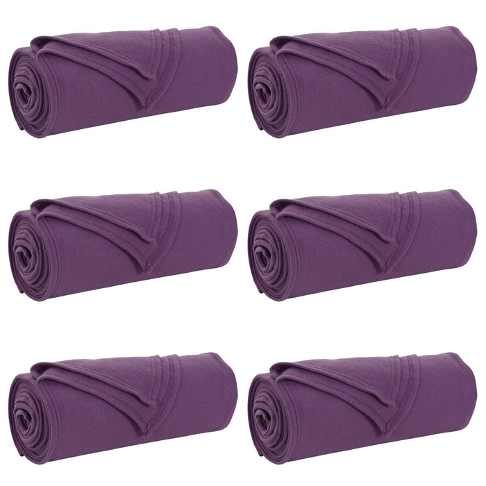 Coperte da Pile 6 pcs Viola 200 x 150 cm Panno 42017078