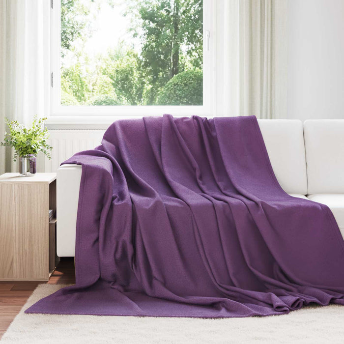 Coperte da Pile 6 pcs Viola 270 x 240 cm Panno 42017080