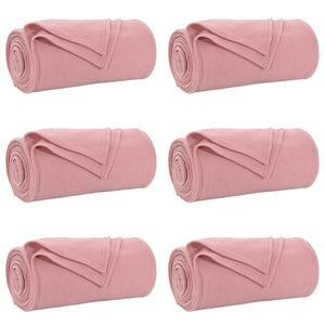 Coperte da Pile 6 pcs Rosa 270 x 240 cm Panno 42017084