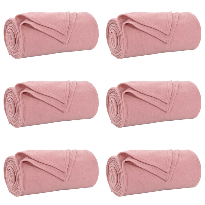 Coperte da Pile 6 pcs Rosa 270 x 240 cm Panno 42017084