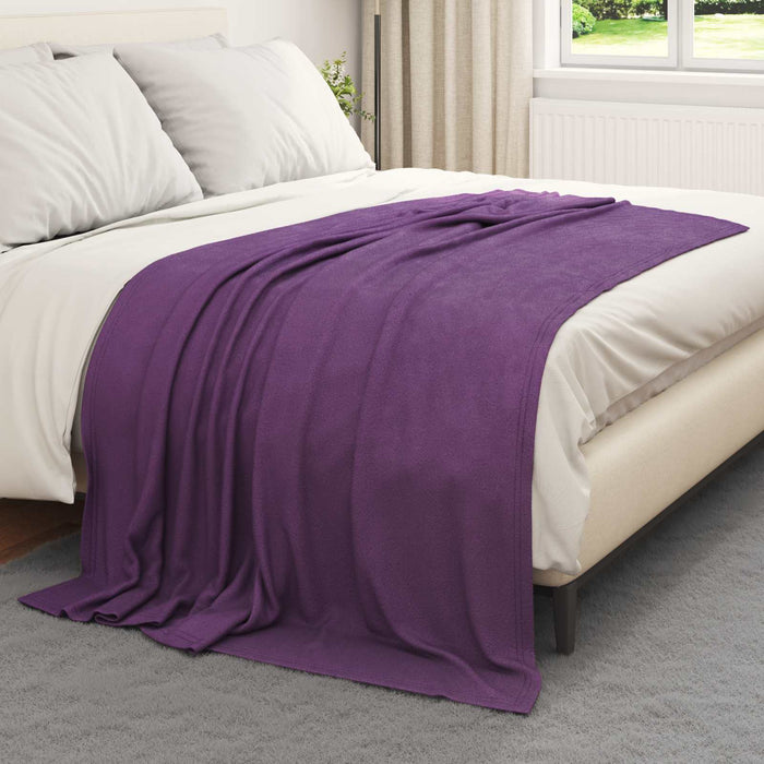 Coperte da Pile 24 pcs Viola 200 x 150 cm Panno 42017118