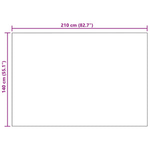 Coperta Grigio scuro 210 x 140 cm Panno 42017131