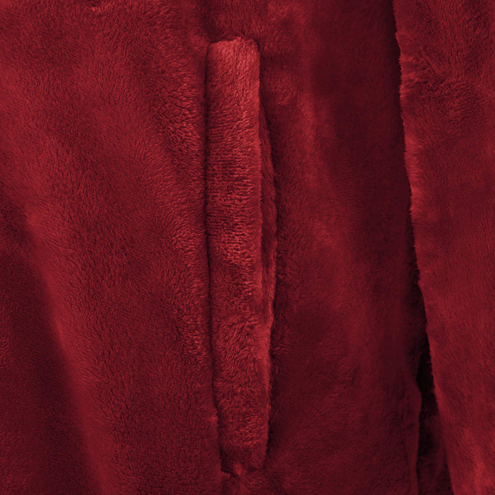 Felpa coperta Rosso Bordeaux m Flanella 42017171