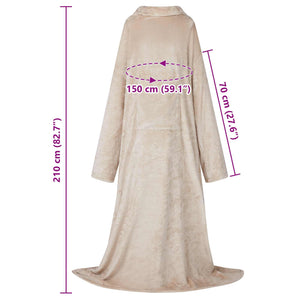 Felpa coperta Beige Flanella 42017173