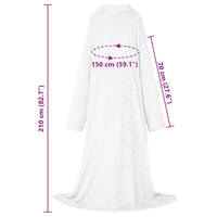 Felpa coperta Bianco Flanella 42017179