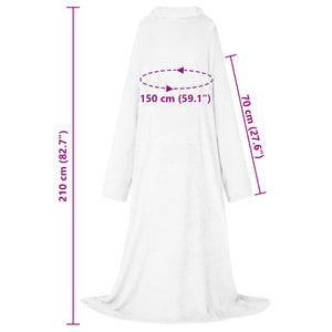 Felpa coperta Bianco Flanella 42017179