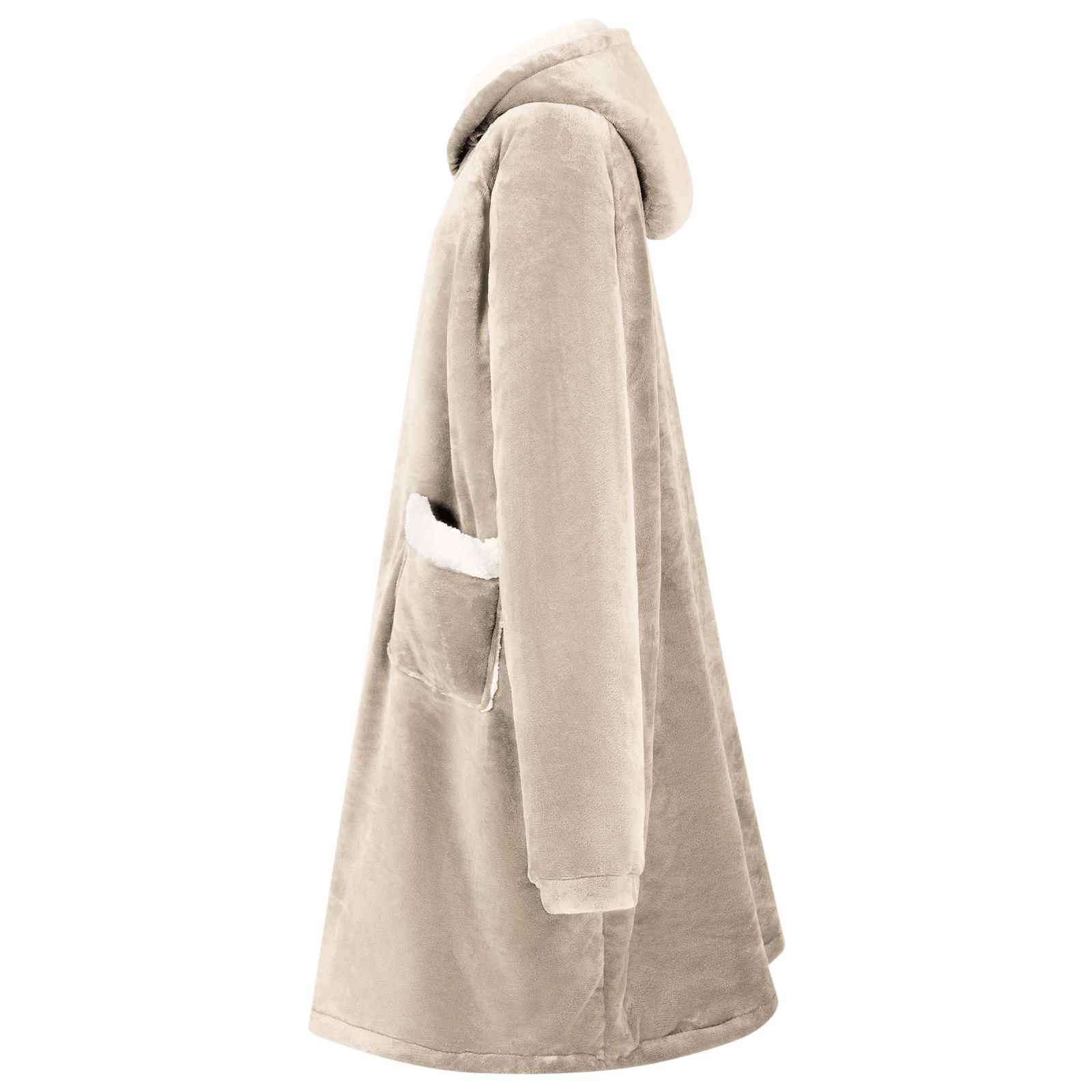 Felpa coperta Beige m Pile e Flanella 42017182