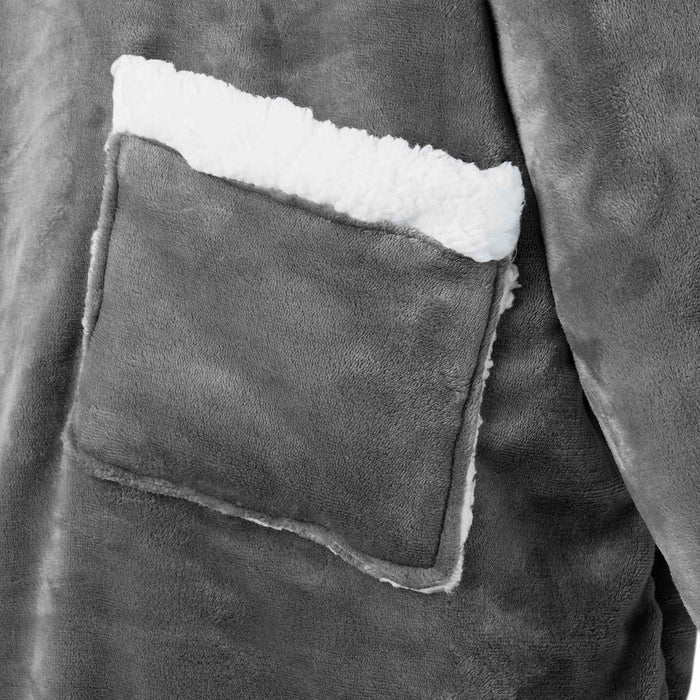 Felpa coperta Grigio scuro xl Pile e Flanella 42017192