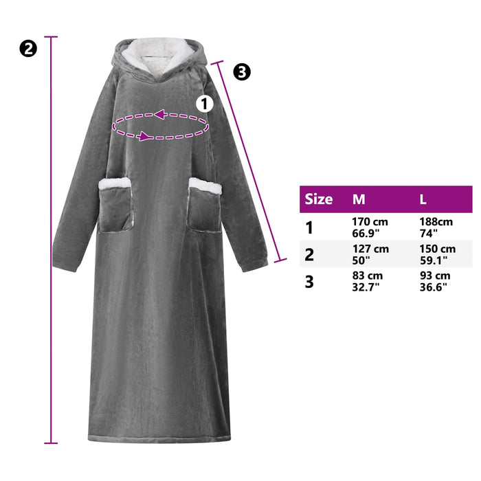 Felpa coperta Grigio scuro xl Pile e Flanella 42017192