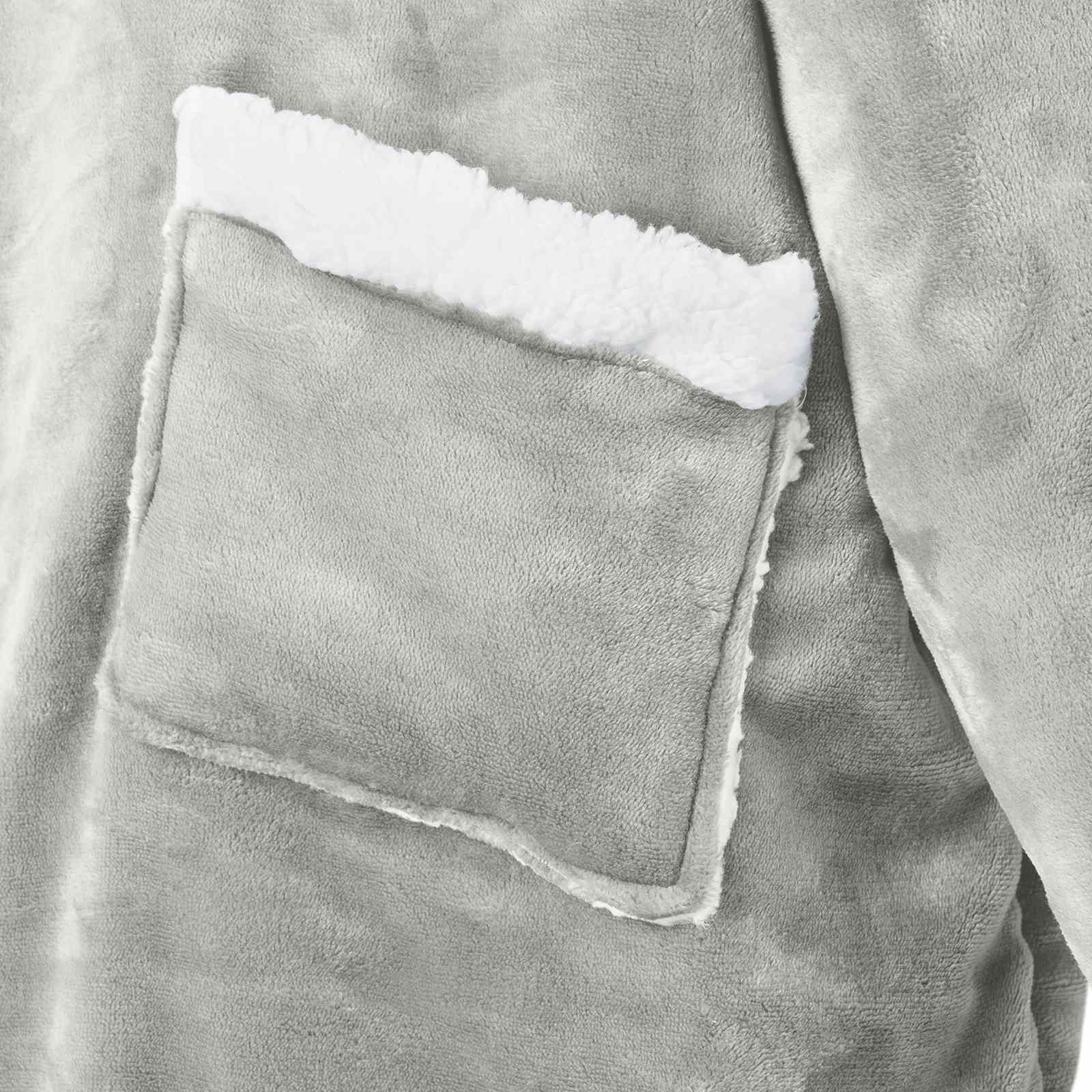 Felpa coperta Grigio xl Pile e Flanella 42017196