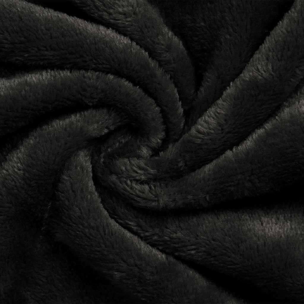 Felpa coperta Nero m Pile e Flanella 42017202