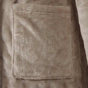 Accappatoio con Cappuccio Cammello xxxl Flanella 42017224