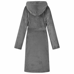 Accappatoio con Cappuccio Grigio scuro m Flanella 42017226