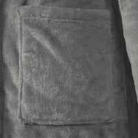 Accappatoio con Cappuccio Grigio scuro xl Flanella 42017228