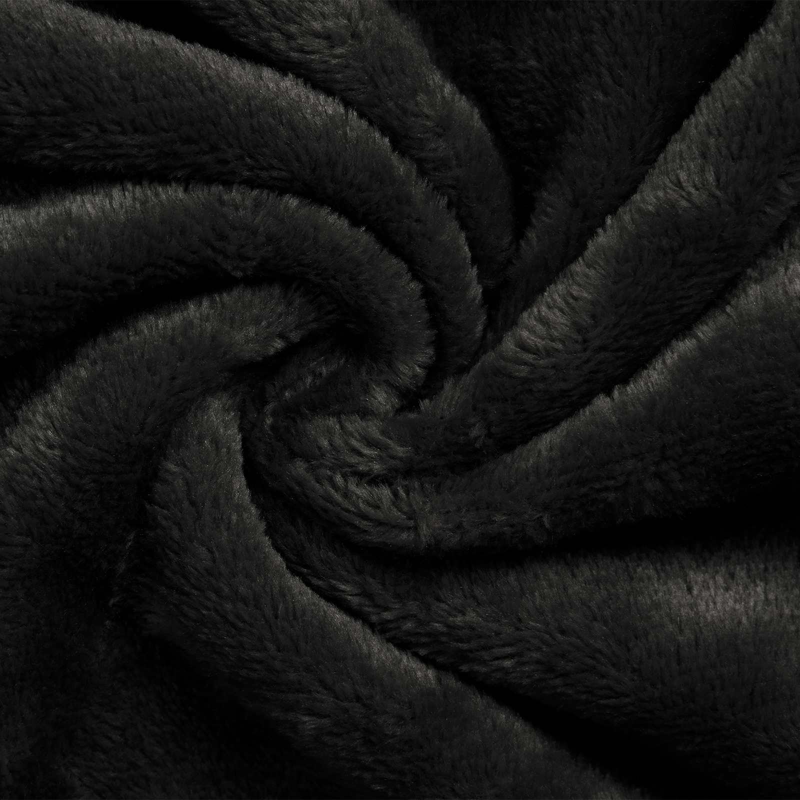 Accappatoio con Cappuccio Nero m Flanella 42017244