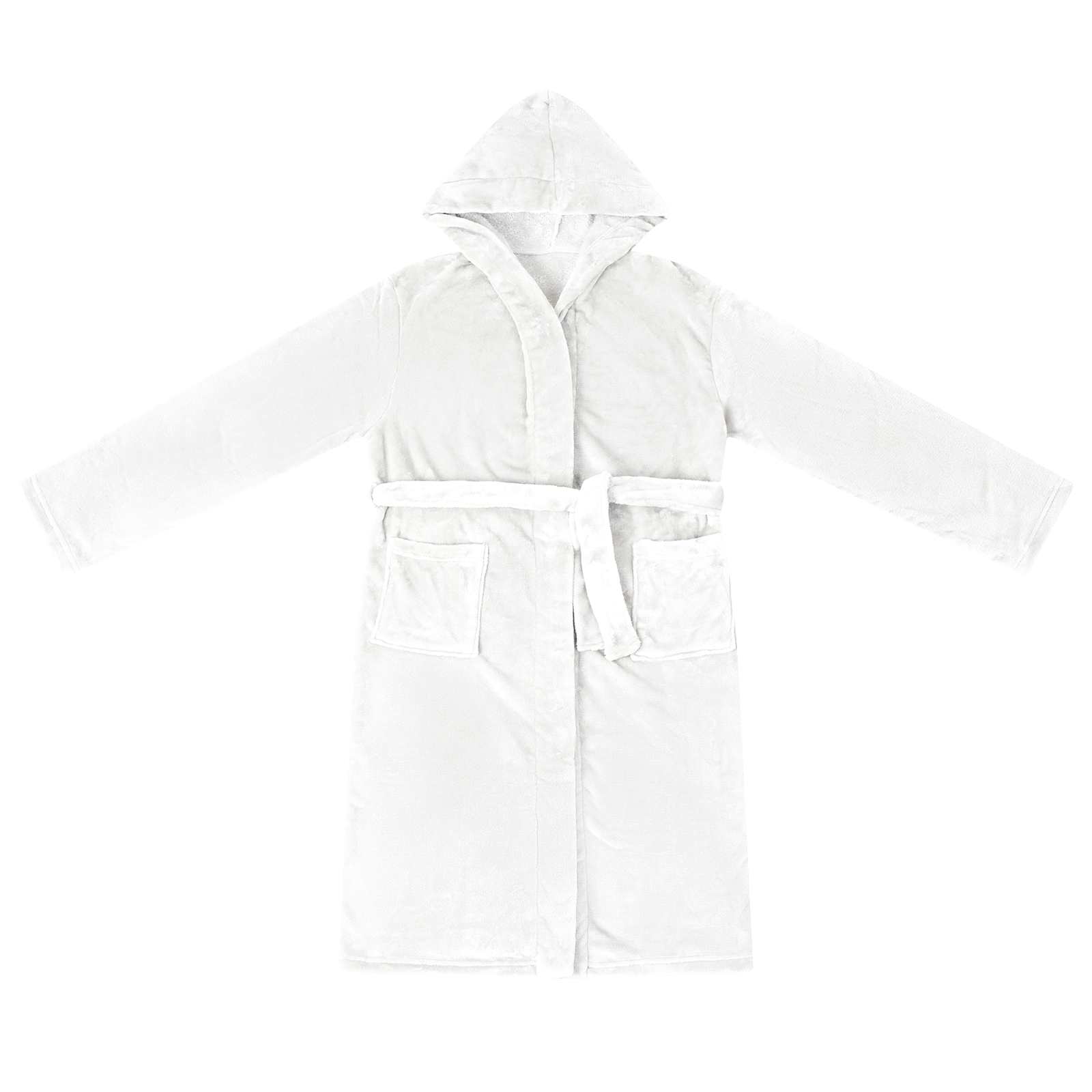 Accappatoio con Cappuccio Bianco xxl Flanella 42017253