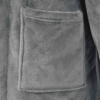 Accappatoio senza Cappuccio Grigio scuro xl Flanella 42017276