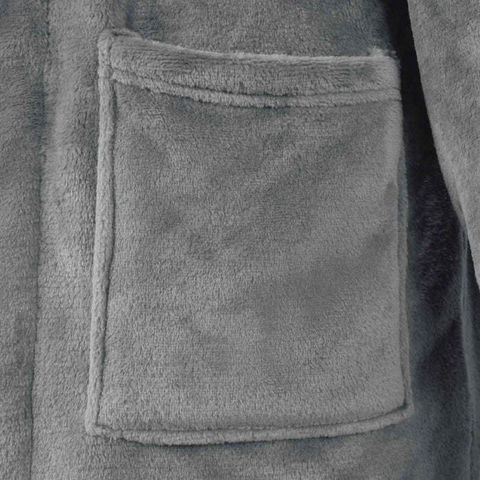 Accappatoio senza Cappuccio Grigio scuro xxxl Flanella 42017278