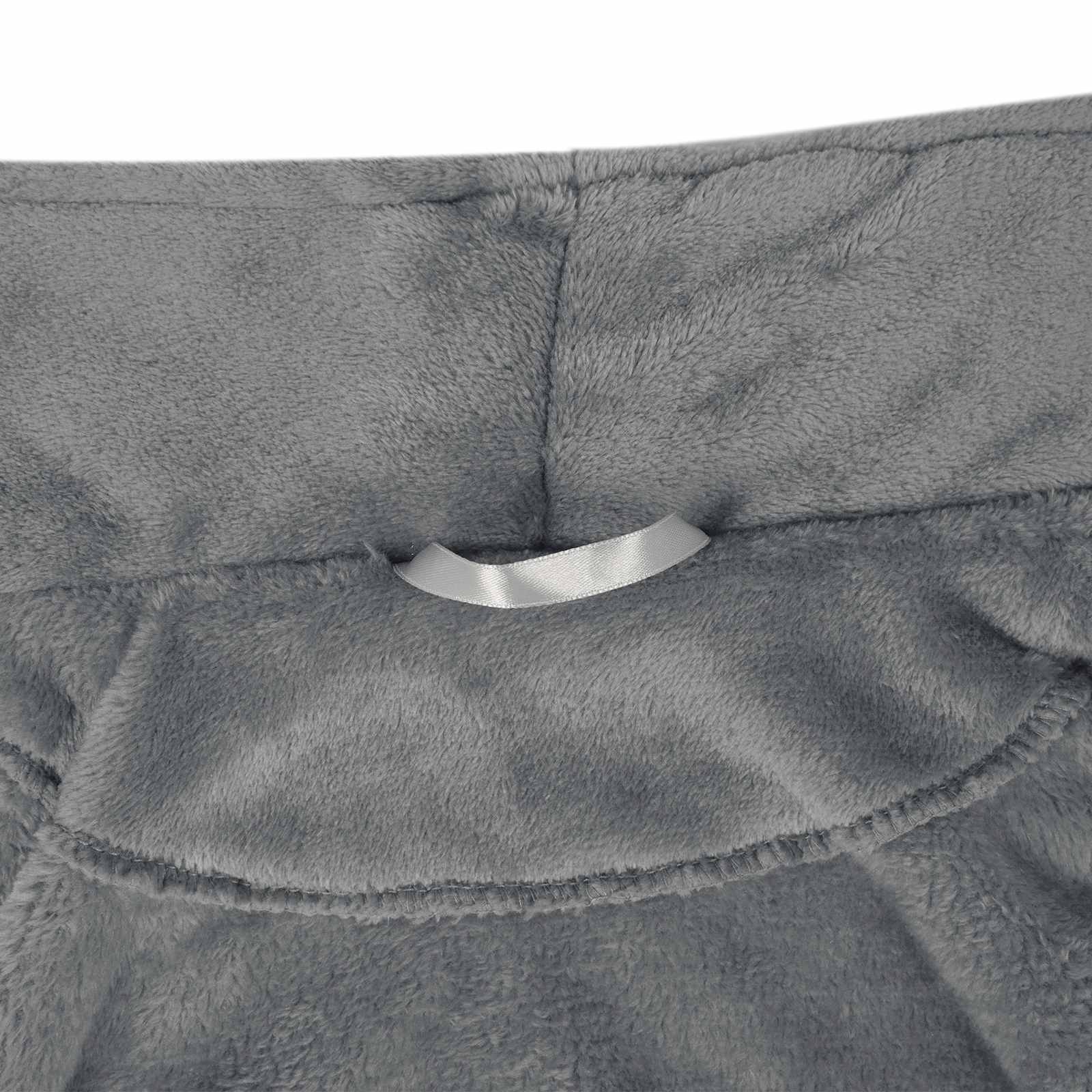 Accappatoio senza Cappuccio Grigio scuro xxxl Flanella 42017278