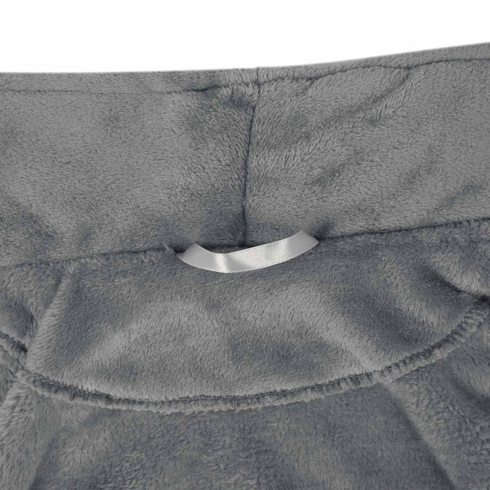 Accappatoio senza Cappuccio Grigio scuro xxxl Flanella 42017278