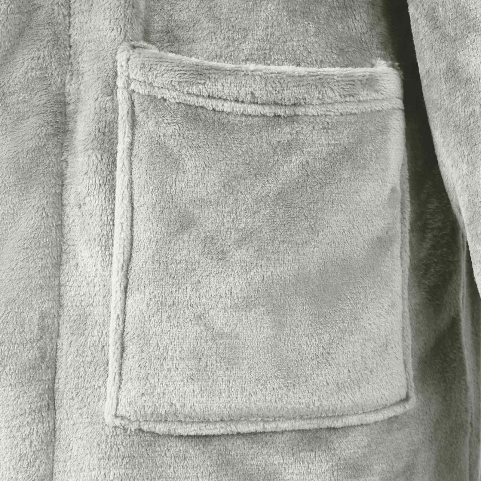 Accappatoio senza Cappuccio Grigio xxxl Flanella 42017284