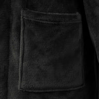 Accappatoio senza Cappuccio Nero s Flanella 42017291