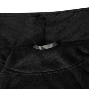 Accappatoio senza Cappuccio Nero l Flanella 42017293