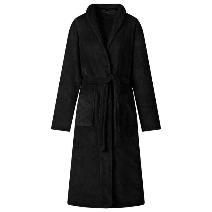 Accappatoio senza Cappuccio Nero xl Flanella 42017294