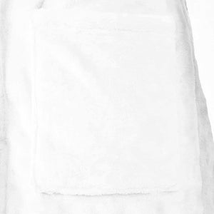 Accappatoio senza Cappuccio Bianco l Flanella 42017299