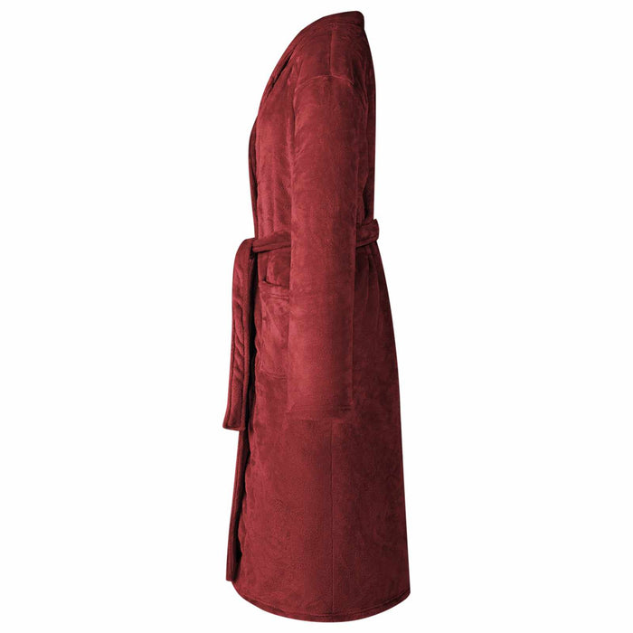 Accappatoio senza Cappuccio Rosso Bordeaux xxxl Flanella 42017308