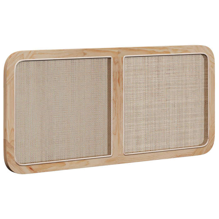 Testiera-Testata-Testiera Decorativa Naturale 120 x 55 x 3 cm Rattan