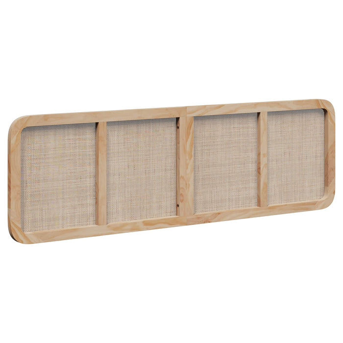 Testiera-Testata-Testiera Decorativa Naturale 180 x 55 x 3 cm Rattan