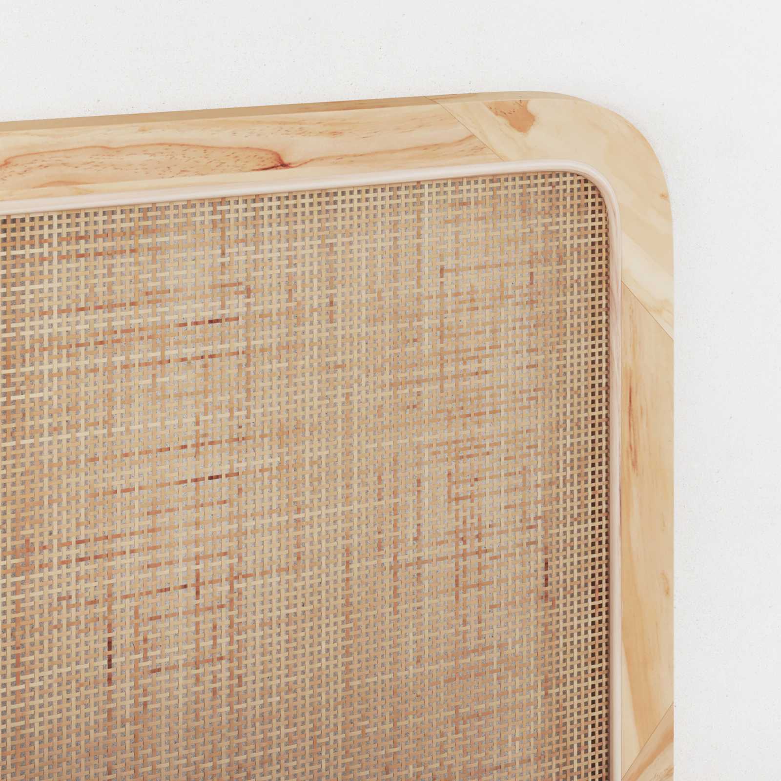 Testiera-Testata-Testiera Decorativa Naturale 200 x 55 x 3 cm Rattan