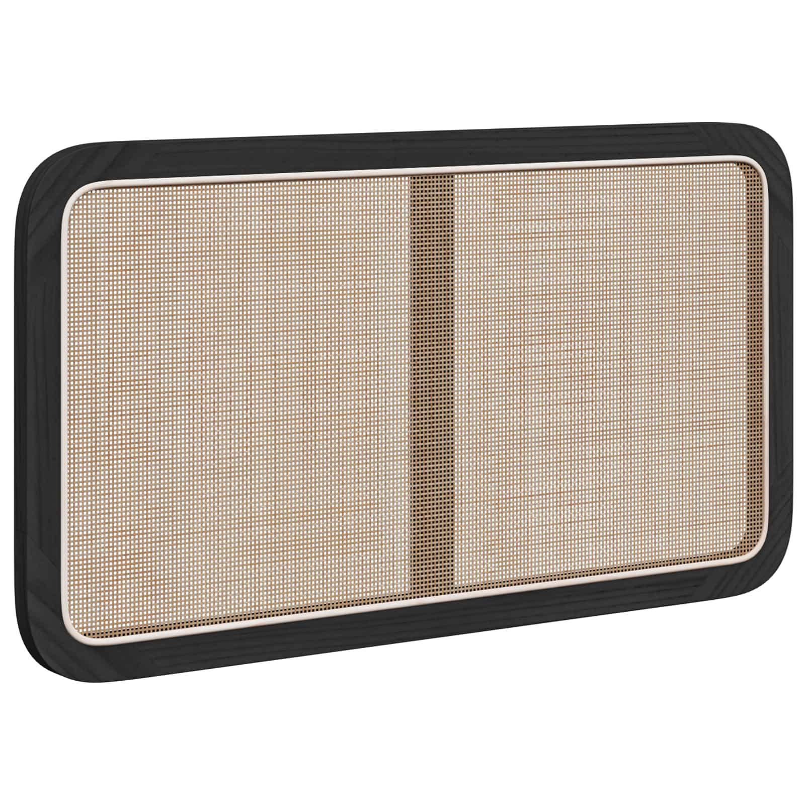 Testiera-Testata-Testiera Decorativa Nero 100 x 55 x 3 cm Rattan