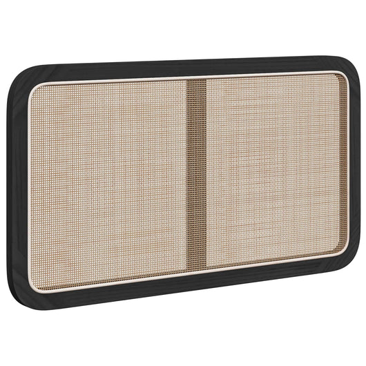 Testiera-Testata-Testiera Decorativa Nero 100 x 55 x 3 cm Rattan